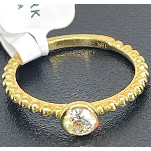 De Beers Forevermark Natural Diamond Solid 18K Gold Ring (1/4 ct.) SZ 6.5 Luxury - Picture 1 of 16